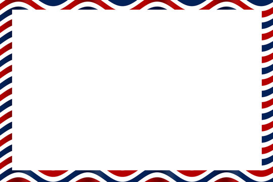 waving red white blue striped american holiday event celebration framed slide card illustration