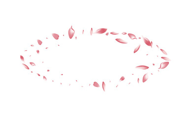 Purple Rose Petal Vector White Background. Pastel