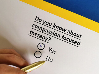 Questionnaire about psychotherapy