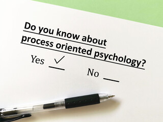 Questionnaire about psychotherapy