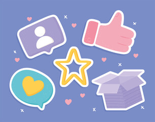 social media icons