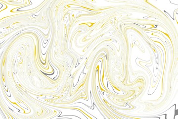 Marble texture yellow and gray on white background. Illustration design.