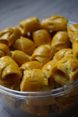 Indonesian traditional cookies with a natural background