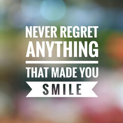 Inspirational motivating quote on blur background, 