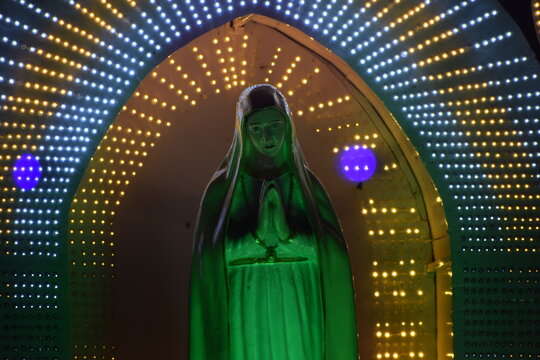Statue of virgin Mary. Location: Kerala, India Date 21-10-2019.