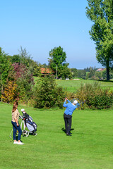 Golf-Runde mit der Familie