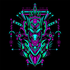 Cyber Queen Vector Illustration can use for gaming logo, e sport logo