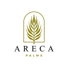 areca palm logo vector icon illustration
