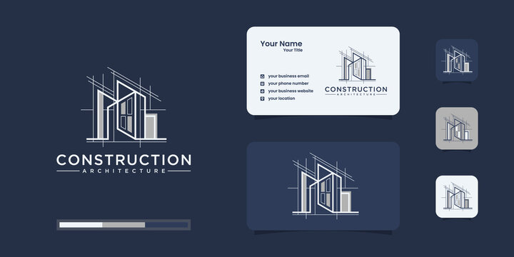 Construction , builder , building and business card , logo design inspiration	