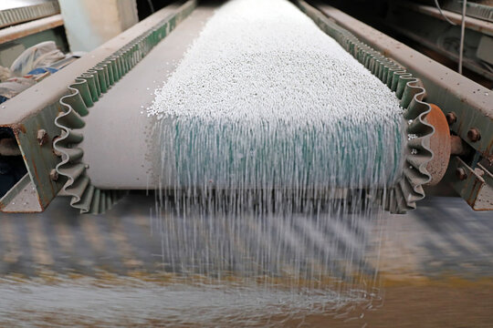 Compound fertilizer in production line, North China