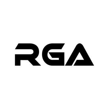 RGA letter logo design with white background in illustrator, vector logo modern alphabet font overlap style. calligraphy designs for logo, Poster, Invitation, etc.
