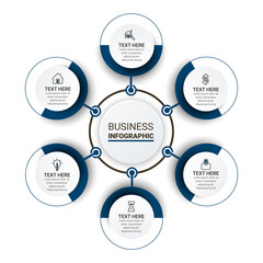 Vector business template for presentation. Creative concept for infographic. Business concept with number options, steps, or processes.
