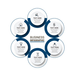 Vector business template for presentation. Creative concept for infographic. Business concept with number options, steps, or processes.
