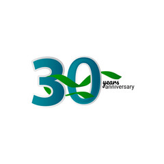 30 Years Anniversary Celebration Vector Template Design Illustration