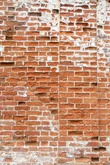 antique red brick masonry