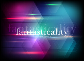 Flat vector. Minimal geometric background. Dynamic shapes composition. Eps10 vector.