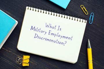  What Is Military Employment Discrimination? inscription on the page.