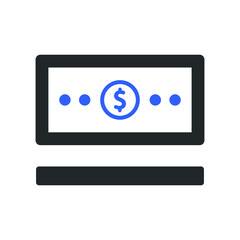 money, dollar, currency icon design vector