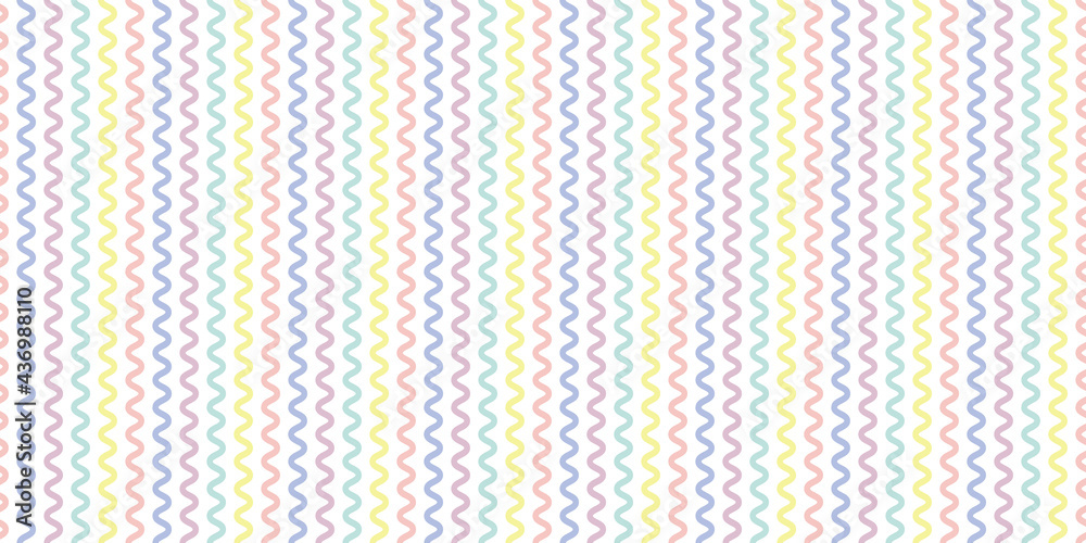 Poster Colorful pastel abstract seamless repeat pattern background