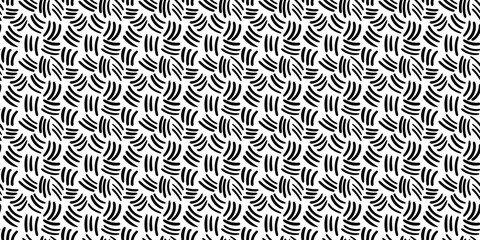 Black marker strokes seamless repeat pattern background