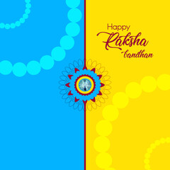 Happy Rakshabandhan Greeting Card Design
