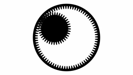 Moving gears in perfect seamless loop (full HD 1920x1080 30fps).