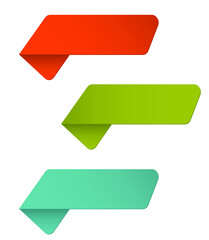 Set of colorful vector banners