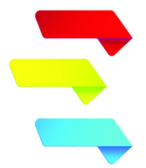 Set of colorful vector banners