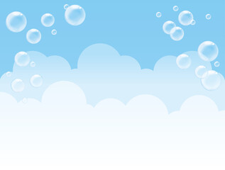 しゃぼん玉の背景