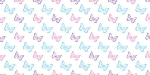 Butterfly seamless repeat pattern design