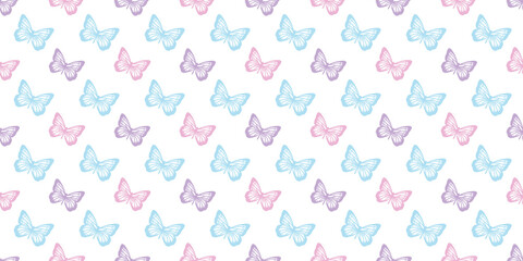 Butterfly seamless repeat pattern design