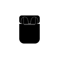 Earphone Bluetooth icon design isolated on white background