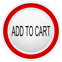 Add to cart Button on white background - illustration
