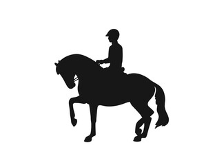 Black sign for equestrian event