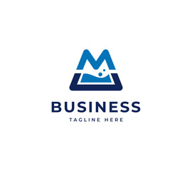 M lab vector logo. creative science logo design