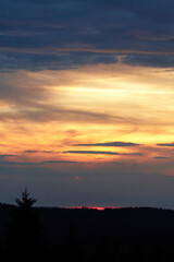 Sonnenaufgang in der Oberlausitz	