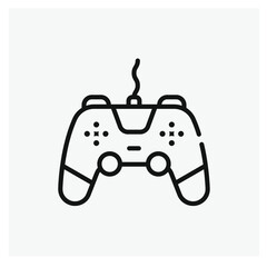 Gamepad vector icon. Editable stroke. Symbol in Line Art Style for Design, Presentation, Website or Apps Elements, Logo. Pixel vector graphics - Vector