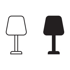 Table Lamp vector icon