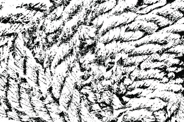Grunge texture of the image of a large rough rope, a rope made of hemp. The texture of a rough old rope. Background with noise, dirt, and graininess. Vector illustration. Overlay Template.