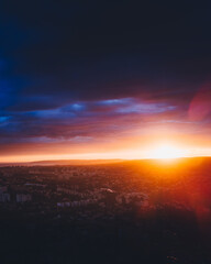 sunset over the ocean