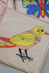 children's wooden puzzles for learning and development of children 