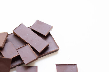 World Chocolate Day on a white background with a copy space