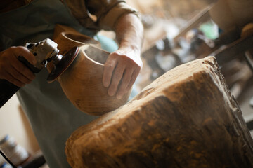 Photo on processing wood and wood products by master