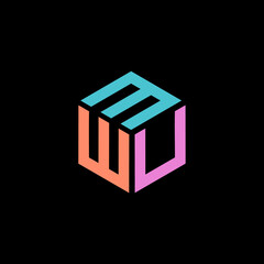 Hexagon logo with the letters MWU design