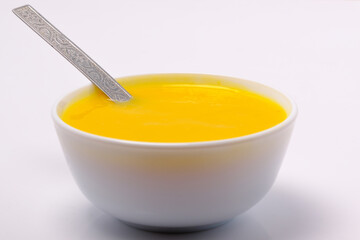 Mango juice or shake in bowl