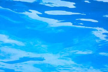 Fototapeta na wymiar blue water background of a swimming pool 
