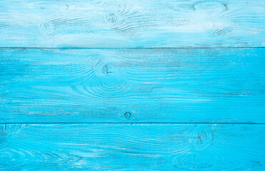 Wooden light blue background. Horizontal view. The concept of natural backgrounds.