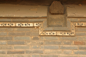 Wall structure of Chinese traditional dwellings