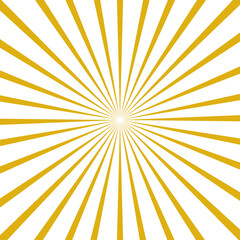 Pop art background with radial beams and flares. Stripes in modern design in trendy colors of 2021. 1950s and 1960s style. Vector graphics.