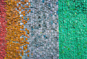 Multi-colored ceramic tiles. Background and texture